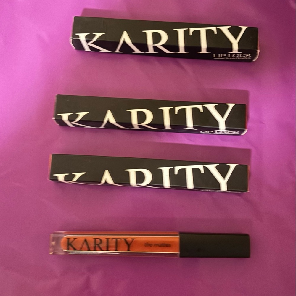 Karity Lip Lock Velvet Liquid Lipstick Set—Bold Matte Shades(limited Edition)